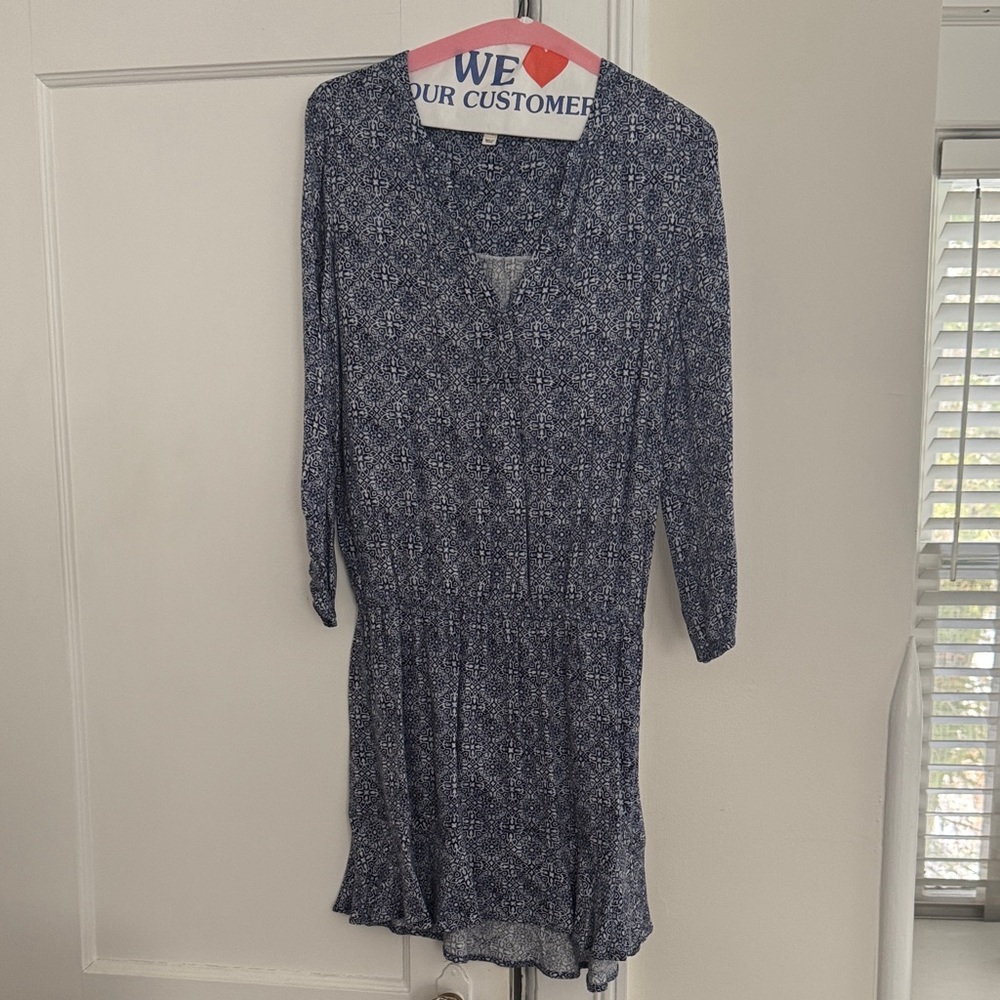 Soft Joie Blue Patterned Dress